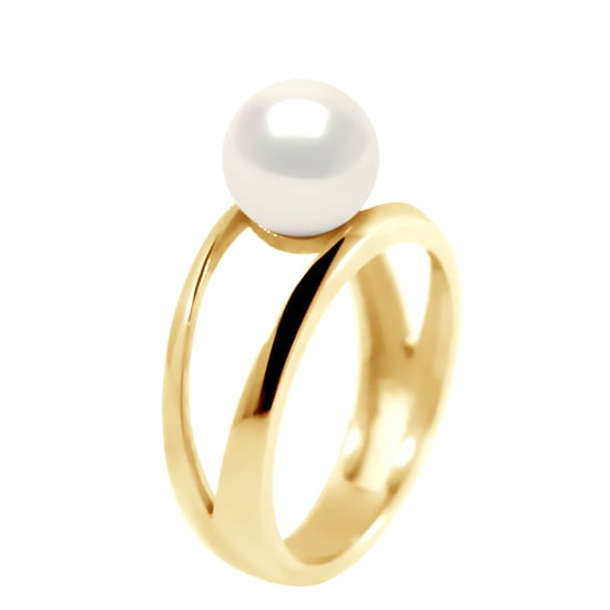 DIADEMA - Ring in Gelbgold - Echte Süßwasserperlen - Image 1