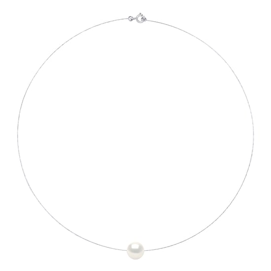 DIADEMA - Halskette - Echte Süßwasserperlen - Weiß - Weißgold - Image 1