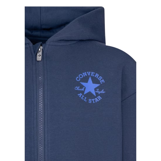 Converse - "Core" Hoodie mit durchgehendem Reißverschluss für Jungen (Marine) - Image 3