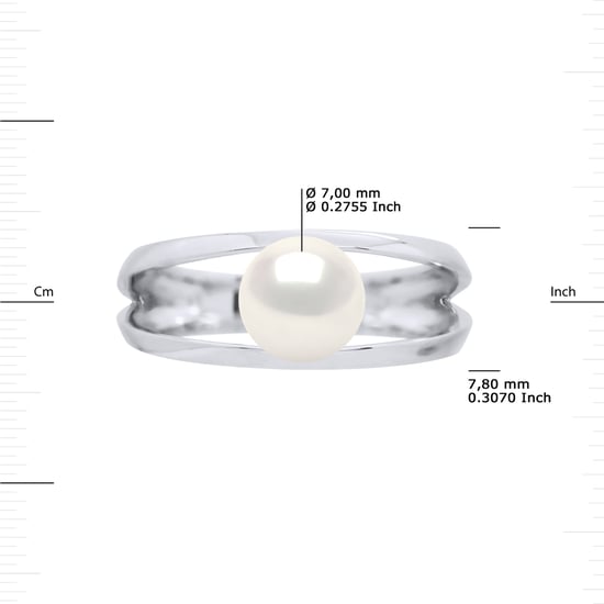 DIADEMA - Ring in Weißgold - Echte Süßwasserperlen - Image 3