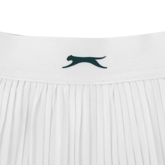 Slazenger - Rock für Mädchen, Mikrofalten, Tennis (Weiß) - Image 3