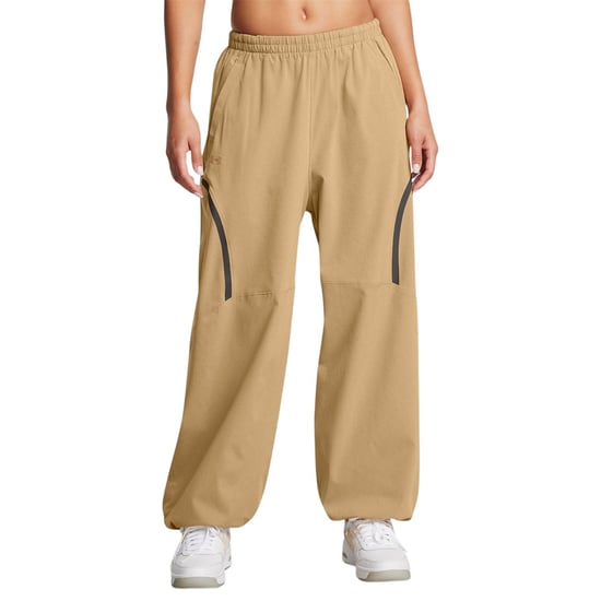 Under Armour Damen Woven Relaxed Fit Jogginghosen (Beige) - Image 1