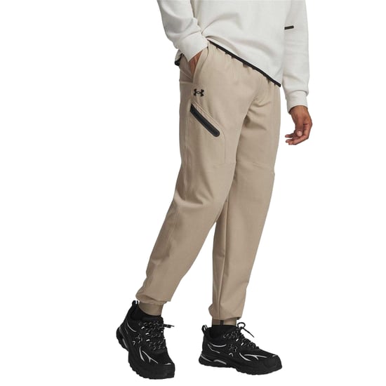 Under Armour - "Unstoppable" Jogginghosen für Herren (Beige/Schwarz) - Image 1