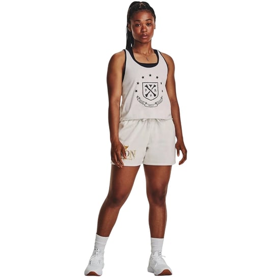 Under Armour - "Project Rock Iron Paradise" Shorts für Damen (Weiß) - Image 5