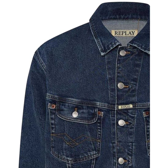 Replay - Jeansjacke für Herren, Baumwolle, Komfortabel (Blau) - Image 4