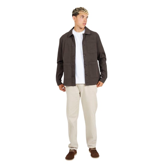 Brave Soul - Hemdjacke für Herren, Twill (Holzkohle) - Image 1