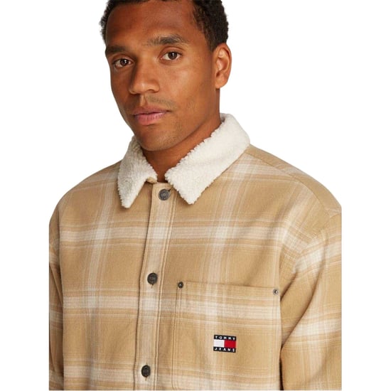 Tommy Jeans - Hemdjacke für Herren (Hellbraun) - Image 4