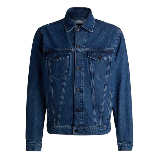 Boss - Jeansjacke für Herren, Gerader Saum (Mittelblau) - Image 2