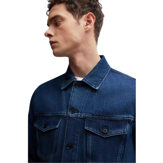 Boss - Jeansjacke für Herren, Gerader Saum (Mittelblau) - Image 4