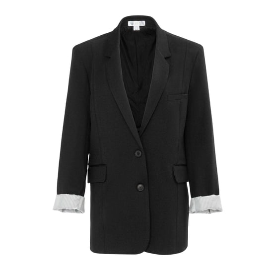 Miso - Blazer für Damen, Umgekrempelter Umschlag (Schwarz) - Image 1