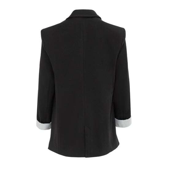 Miso - Blazer für Damen, Umgekrempelter Umschlag (Schwarz) - Image 2