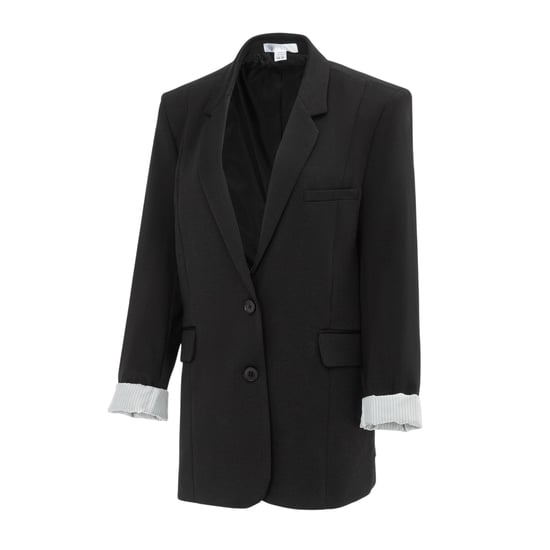Miso - Blazer für Damen, Umgekrempelter Umschlag (Schwarz) - Image 3