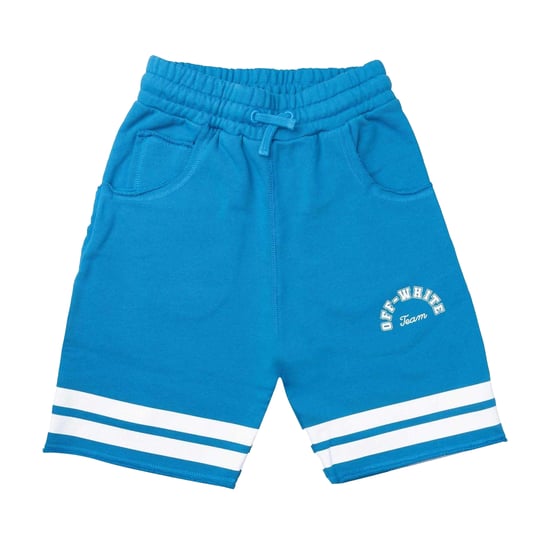 Off White - "Team 23" Sweat-Shorts für Mädchen (Blau/Weiß) - Image 1