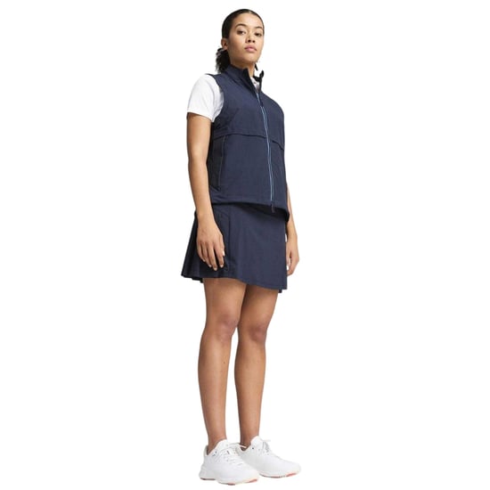 Puma - Weste für Damen, Hochleistungsmaterial, Emblem, Ärmellos (Marineblau) - Image 1