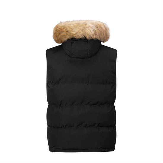 SoulCal - Weste für Herren, Sherpa-Futter (Schwarz) - Image 2