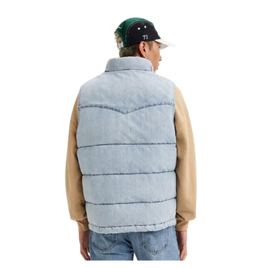 Levis - Weste für Herren, Bomberjacke, Baumwolle (Hellblau) - Image 2
