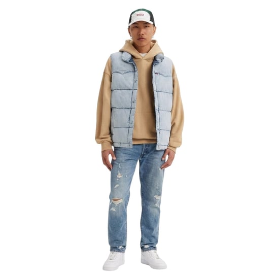 Levis - Weste für Herren, Bomberjacke, Baumwolle (Hellblau) - Image 4