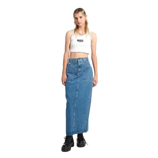 The Ragged Priest - Langer Rock für Damen, Denim (Blau) - Image 3