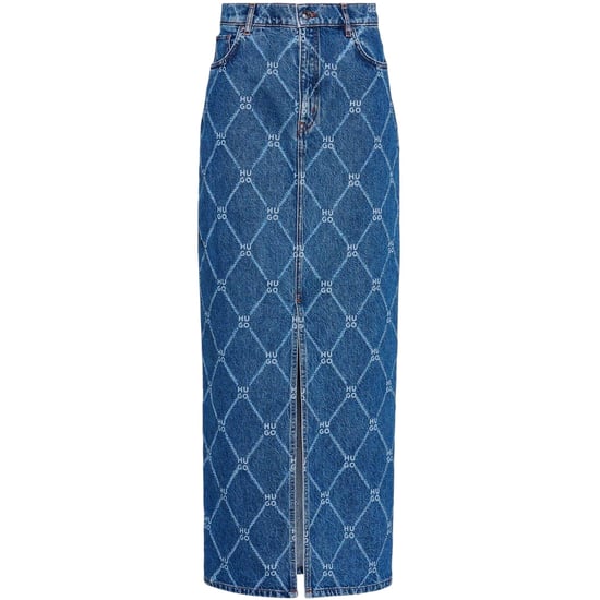 Hugo - Langer Rock für Damen, Denim, Schmal (Blau) - Image 2