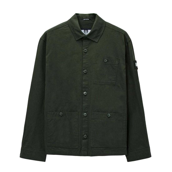 Weekend Offender - "Hynde Baker" Hemdjacke für Herren, Baumwolle (Grün) - Image 2
