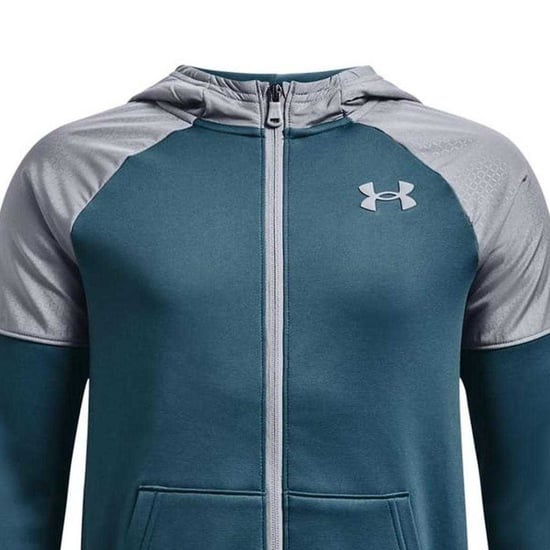 Under Armour - "Grid" Kapuzenpullover für Jungen, Fleece (Blau) - Image 3