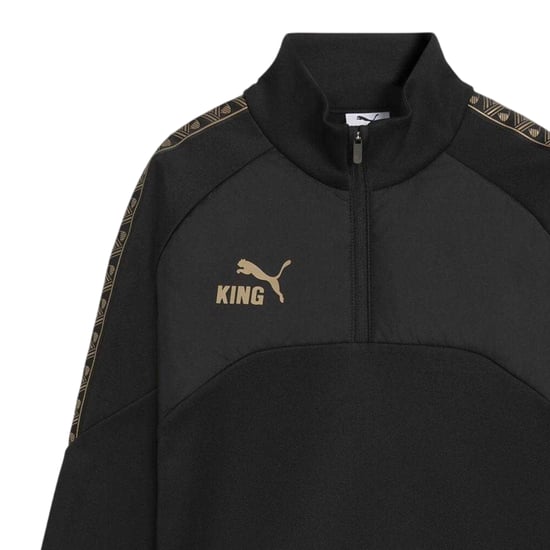 Puma - "King" Oberteil für Kinder, Training (Schwarz/Gold) - Image 3