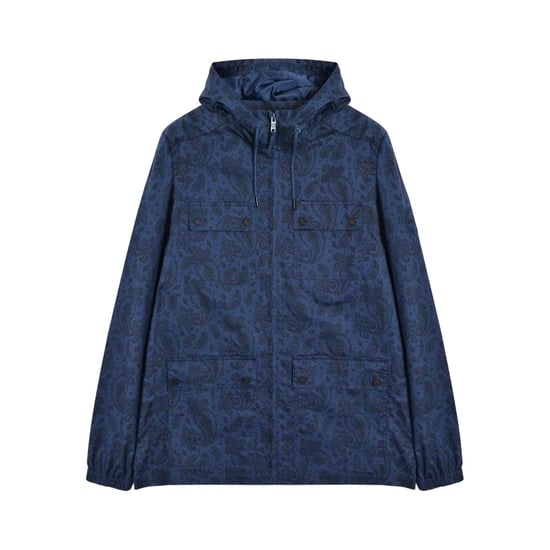 Lambretta - Kapuzenjacke für Herren (Blau bedruckt) - Image 1
