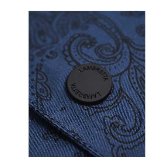 Lambretta - Kapuzenjacke für Herren (Blau bedruckt) - Image 3