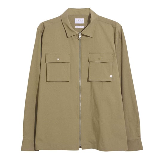 Farah - Hemdjacke für Herren (Khaki) - Image 1