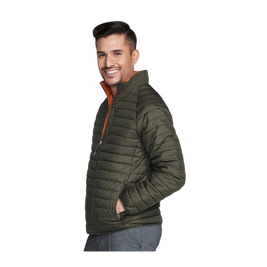 Skechers - "Go Shield Altitude" Steppjacke für Herren (Braun/Oliv) - Image 1