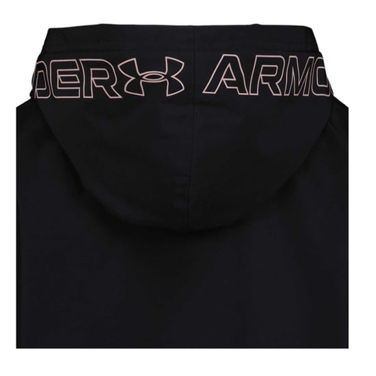 Under Armour - Windjacke für Mädchen, Durchgehender Reißverschluss (Schwarz/Pink) - Image 3