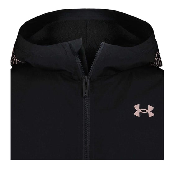 Under Armour - Windjacke für Mädchen, Durchgehender Reißverschluss (Schwarz/Pink) - Image 5