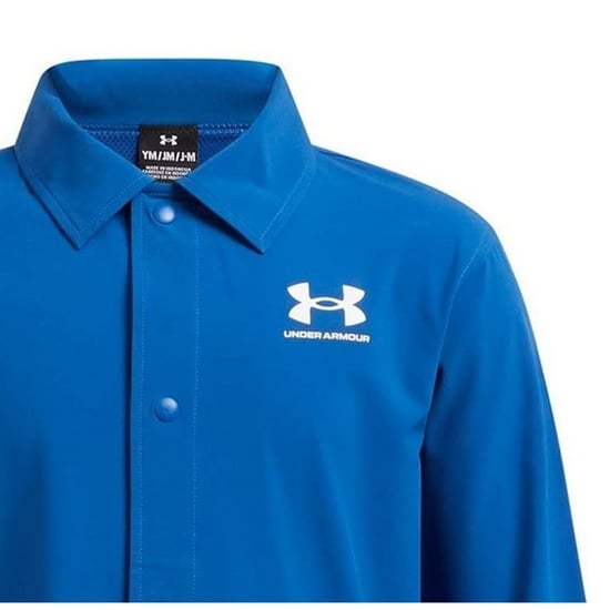 Under Armour - Trainerjacke für Jungen, Front Knopfleiste, gewebter Stoff (Blau) - Image 4