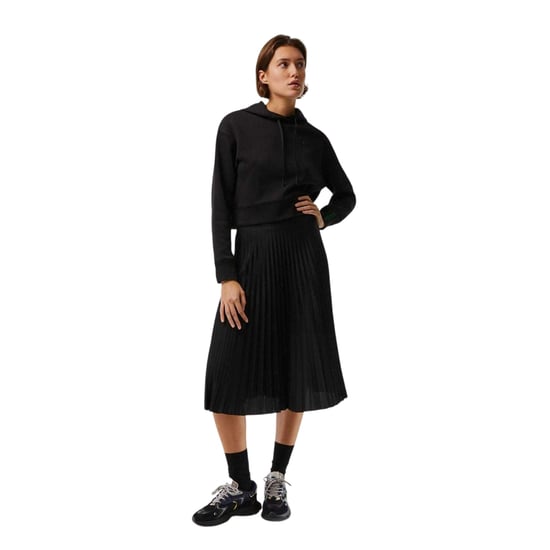 Lacoste - Midirock für Damen, Mit Falten (Schwarz) - Image 3