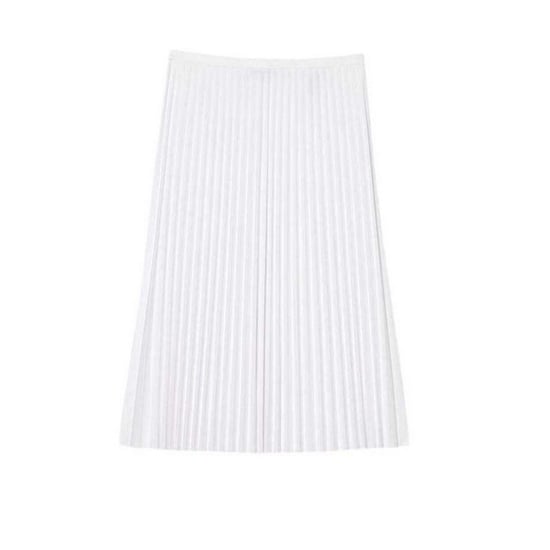 Lacoste - Midirock für Damen, Gummizug in der Taille (Weiß) - Image 2