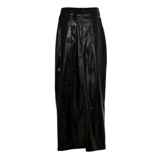 AmyLynn - "Lupe" Bleistiftrock für Damen, Vorderer Schlitz (Schwarz Metallic) - Image 2