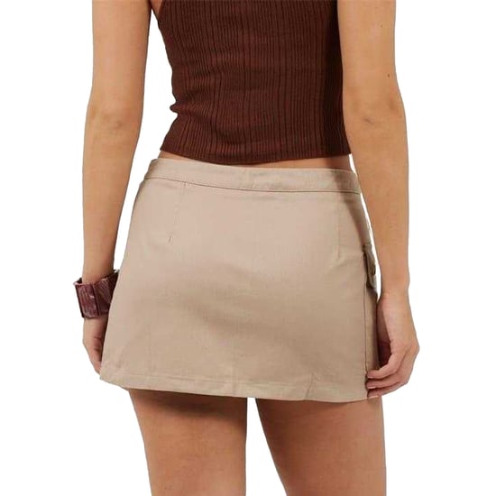 Brave Soul - Minirock für Damen, Wickel (Beige) - Image 2