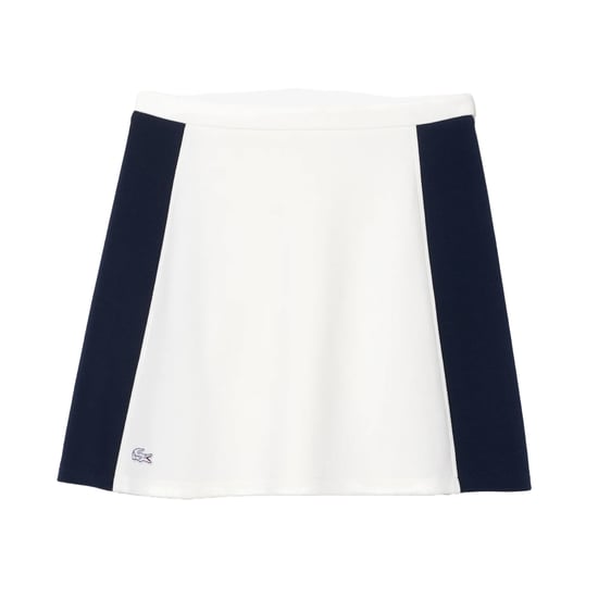 Lacoste - Minirock für Damen, Piqué (Weiß/Marine) - Image 2