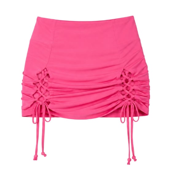 Missy Empire - Minirock für Damen, Zum Schnüren, Hoch geschnitten (Pink) - Image 2