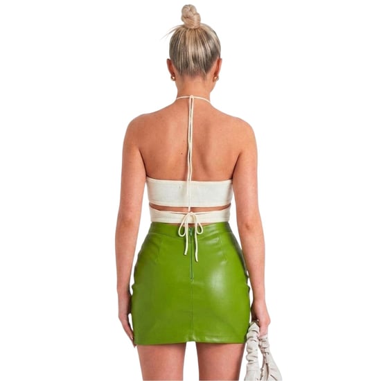 Missy Empire - Minirock für Damen, Kunststoff (Grün) - Image 2