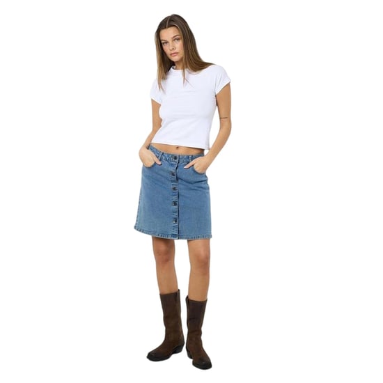 Noisy May - Minirock für Damen, A-Linie, Denim (Hellblau) - Image 1