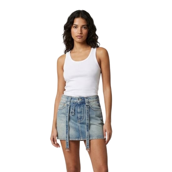 Off-White - Minirock für Damen, Denim (Graublau) - Image 1
