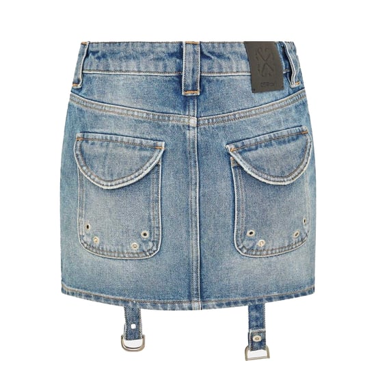 Off-White - Minirock für Damen, Denim (Graublau) - Image 3