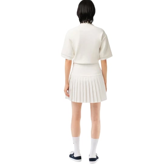 Lacoste - "Roland Garros Edition" Rock für Damen (Cremefarbe) - Image 3