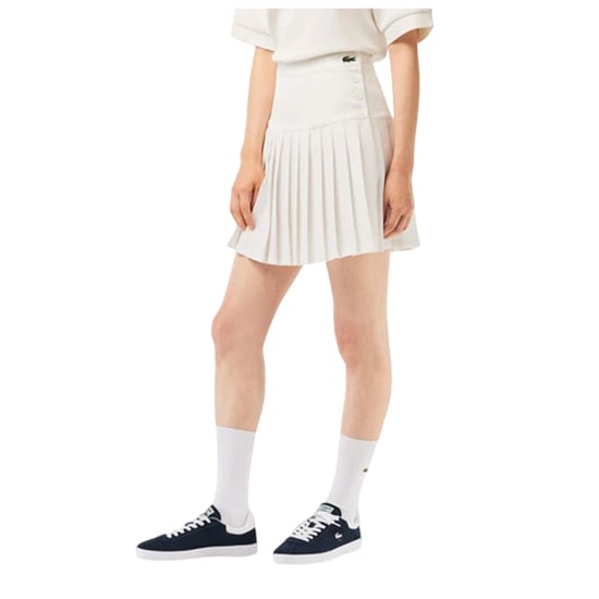 Lacoste - "Roland Garros Edition" Rock für Damen (Cremefarbe) - Image 4