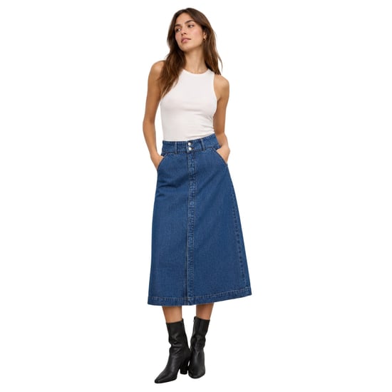 Vero Moda - Rock für Damen, Denim (Mittelblau) - Image 3