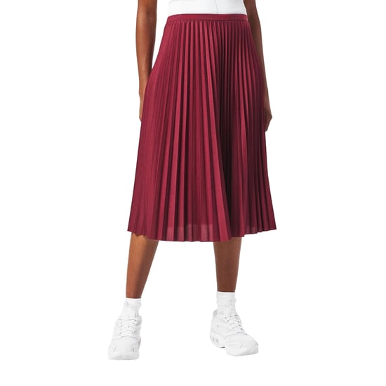 Lacoste - Midirock für Damen, Mit Falten (Rot) - Image 1