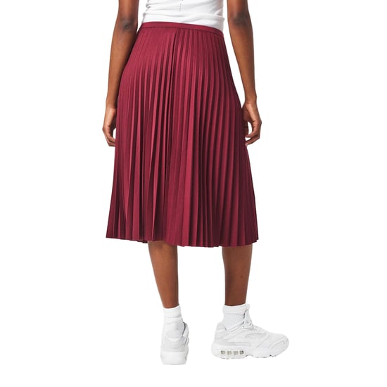 Lacoste - Midirock für Damen, Mit Falten (Rot) - Image 4
