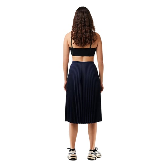Lacoste - Midirock für Damen, Polyester (Dunkles Marineblau) - Image 2