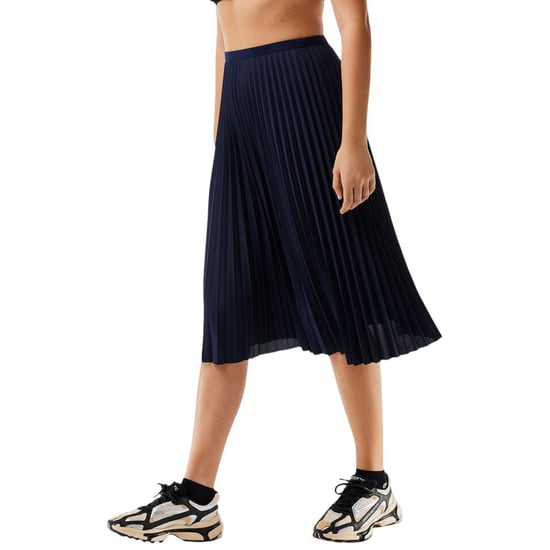 Lacoste - Midirock für Damen, Polyester (Dunkles Marineblau) - Image 3